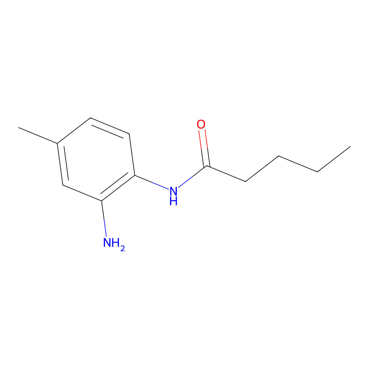 N-(2-Amino-4-methylphenyl)pentanamide molecular structure, CAS 133085-62-8