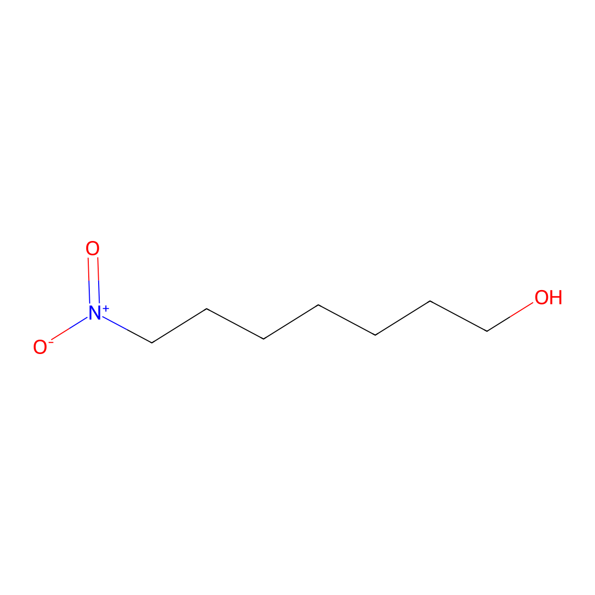 1-Heptanol, 7-nitro- molecular structure, CAS 133088-94-5