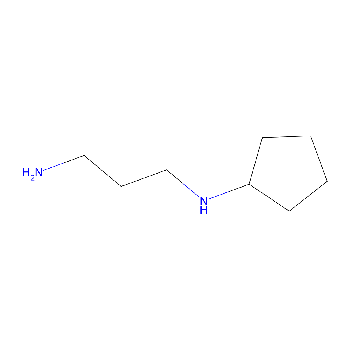 N1-Cyclopentylpropane-1,3-diamine molecular structure, CAS 133089-10-8