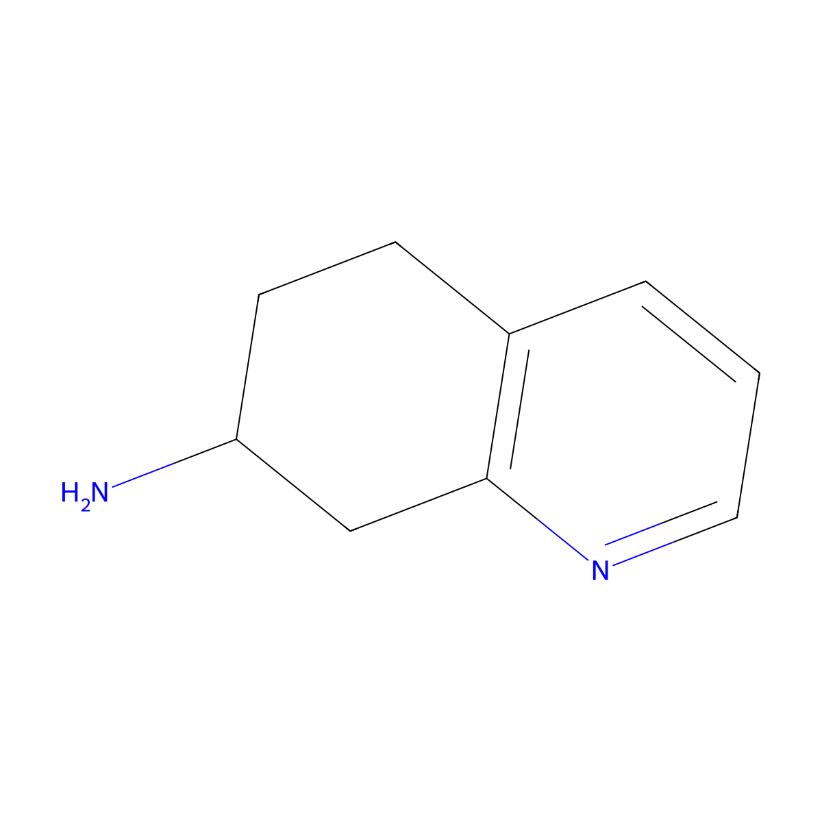 5,6,7,8-Tetrahydroquinolin-7-amine molecular structure, CAS 133091-81-3