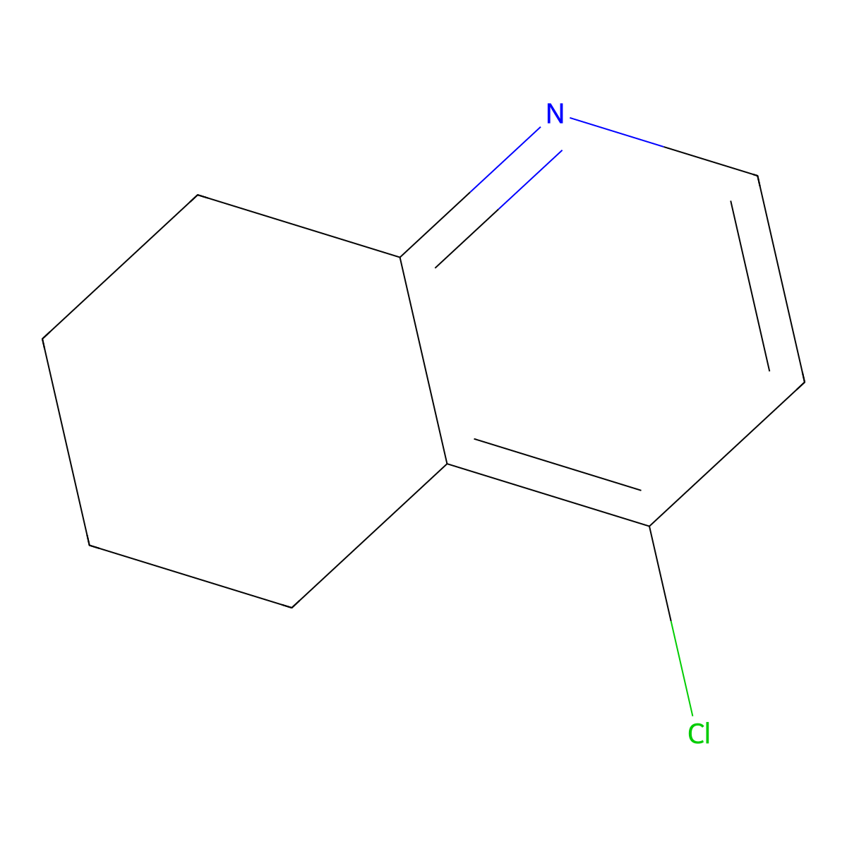 4-Chloro-5,6,7,8-tetrahydroquinoline molecular structure, CAS 133092-34-9