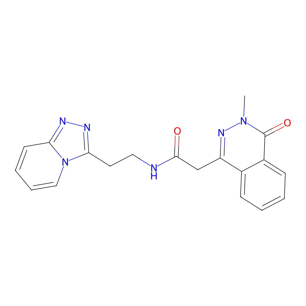 2-(3-methyl-4-oxo-3,4-dihydrophthalazin-1-yl)-N-[2-([1,2,4]triazolo[4,3-a]pyridin-3-yl)ethyl]acetamide molecular structure, CAS 1330925-71-7