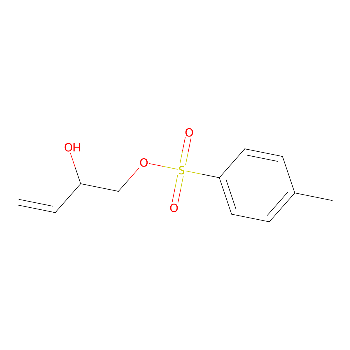 (S)-3-Butene-1,2-diol-1-(p-toluenesulfonate) molecular structure, CAS 133095-74-6