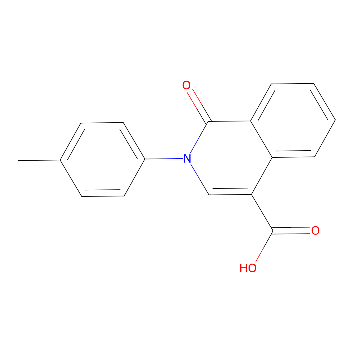 2-(4-Methylphenyl)-1-oxo-1,2-dihydroisoquinoline-4-carboxylic acid molecular structure, CAS 133096-32-9