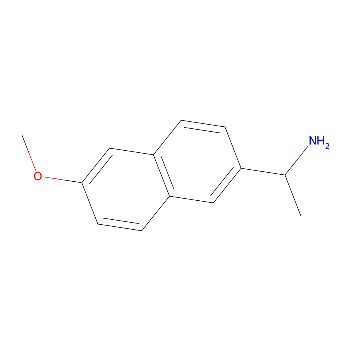 1-(6-Methoxy-2-naphthyl)ethanamine molecular structure, CAS 133097-30-0