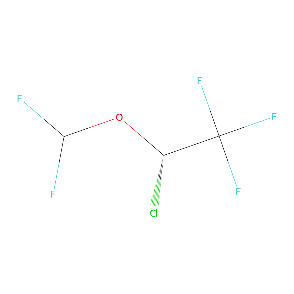 (2S)-2-chloro-2-(difluoromethoxy)-1,1,1-trifluoroethane molecular structure, CAS 133098-05-2