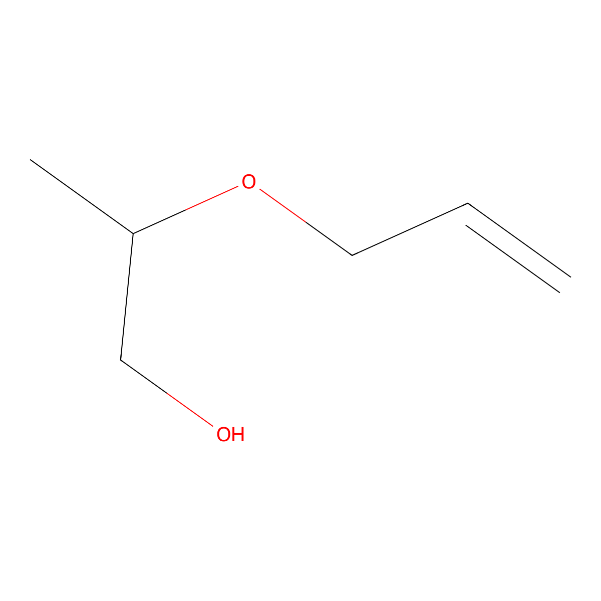 Propylene glycol, allyl ether molecular structure, CAS 1331-17-5