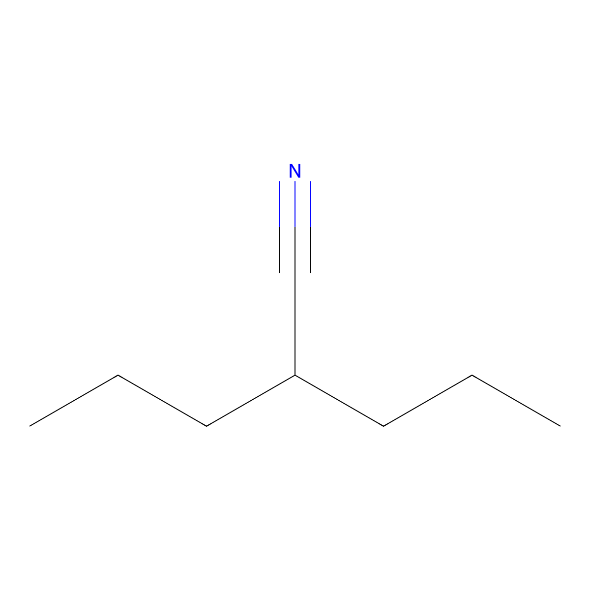 2-Propylvaleronitrile molecular structure, CAS 13310-75-3