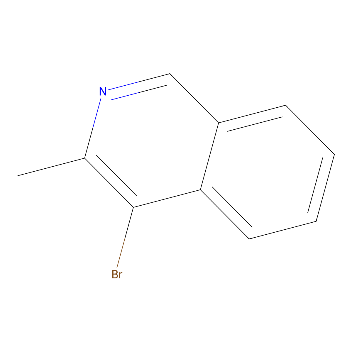 4-Bromo-3-methyl-isoquinoline molecular structure, CAS 133100-87-5
