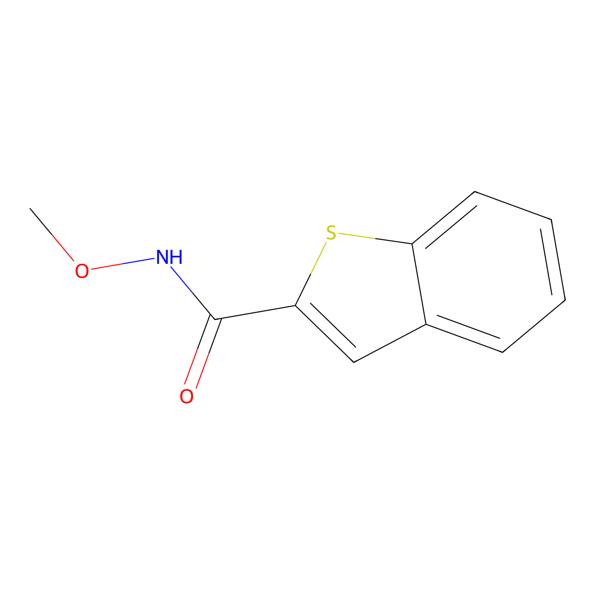 N-Methoxybenzo[b]thiophene-2-carboxamide molecular structure, CAS 1331080-93-3