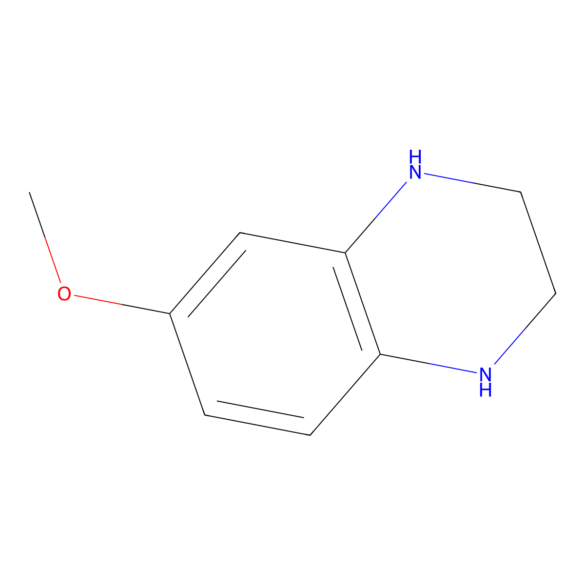 6-Methoxy-1,2,3,4-tetrahydroquinoxaline molecular structure, CAS 13311-79-0