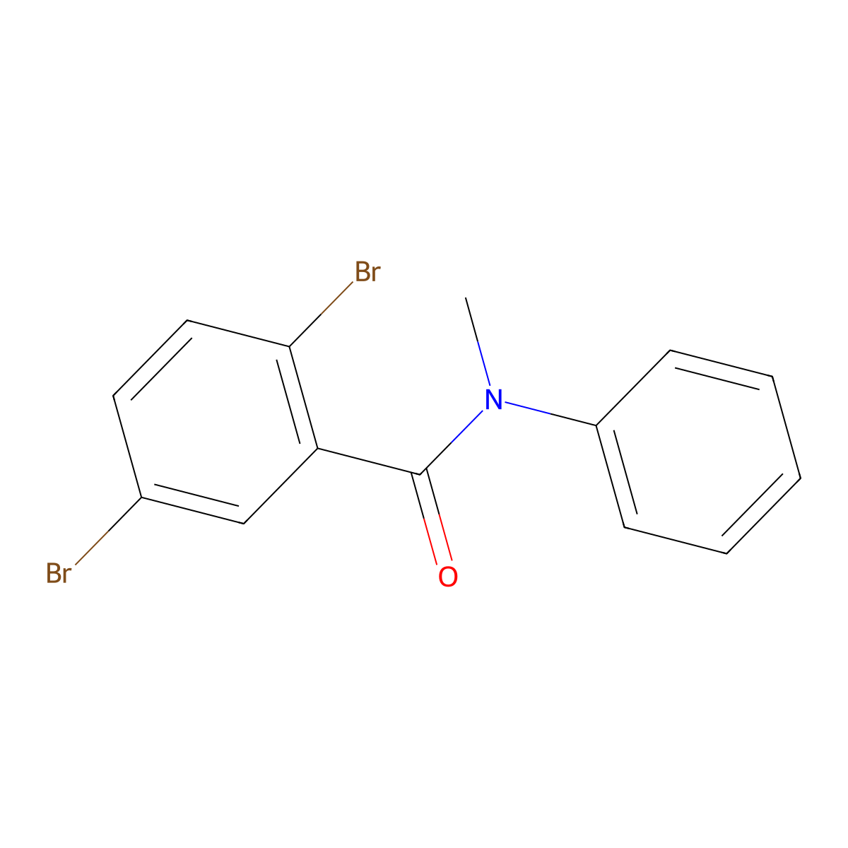 2,5-dibromo-N-methyl-N-phenylbenzamide molecular structure, CAS 1331186-00-5