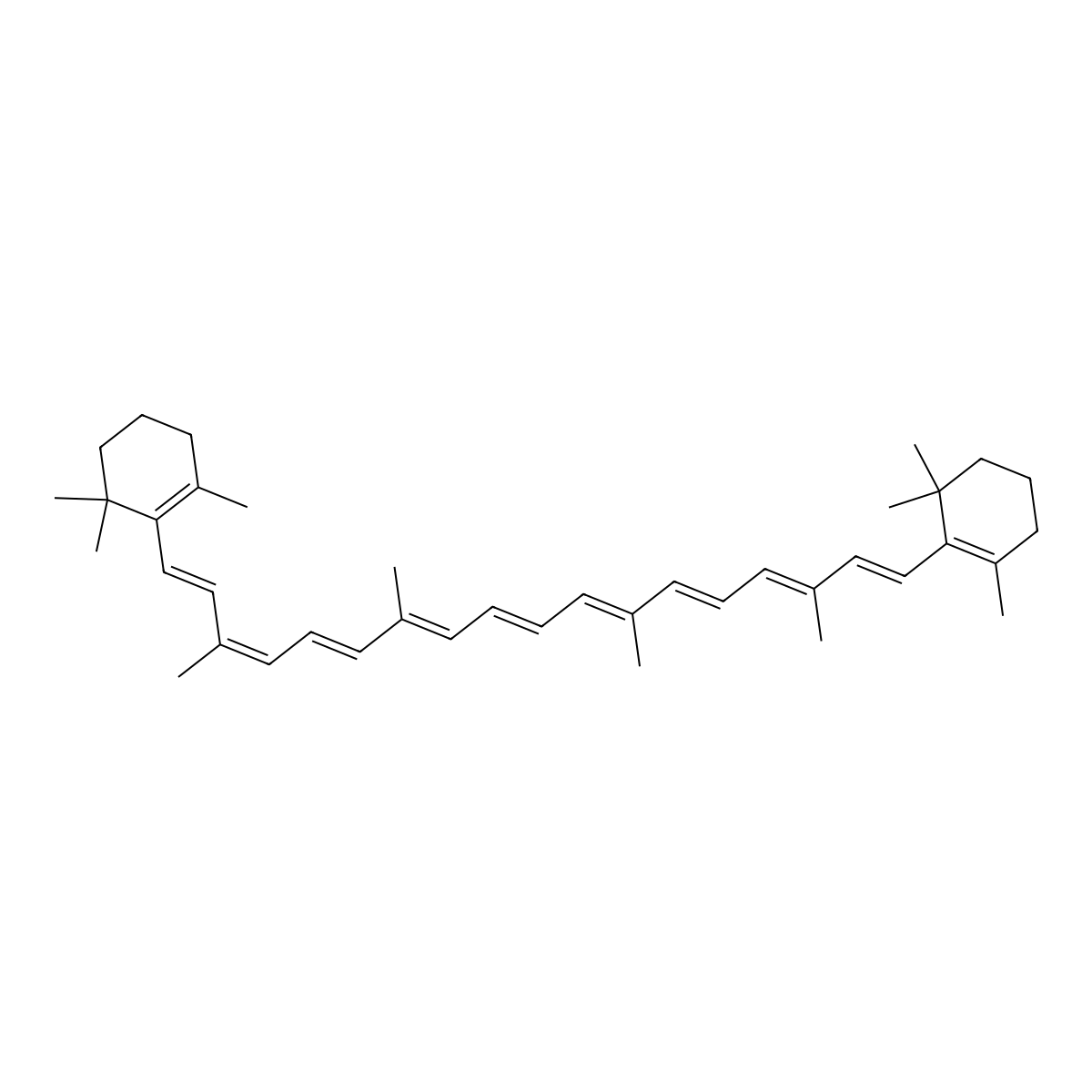 9-Cis-Beta-Carotene molecular structure, CAS 13312-52-2
