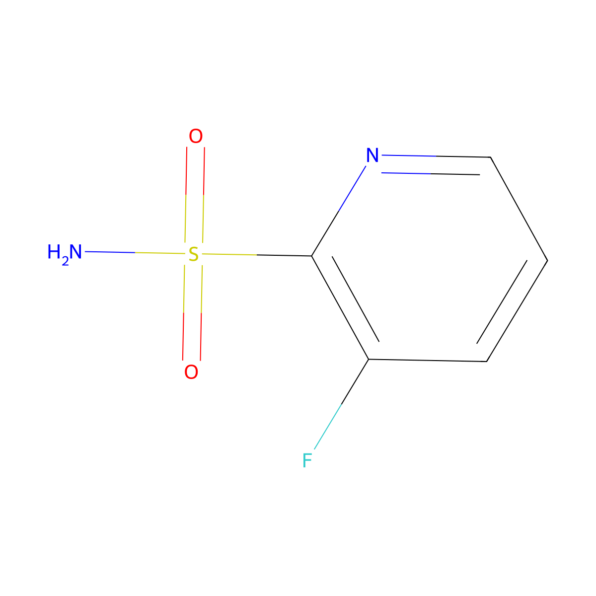 3-Fluoropyridine-2-sulfonamide molecular structure, CAS 133120-15-7