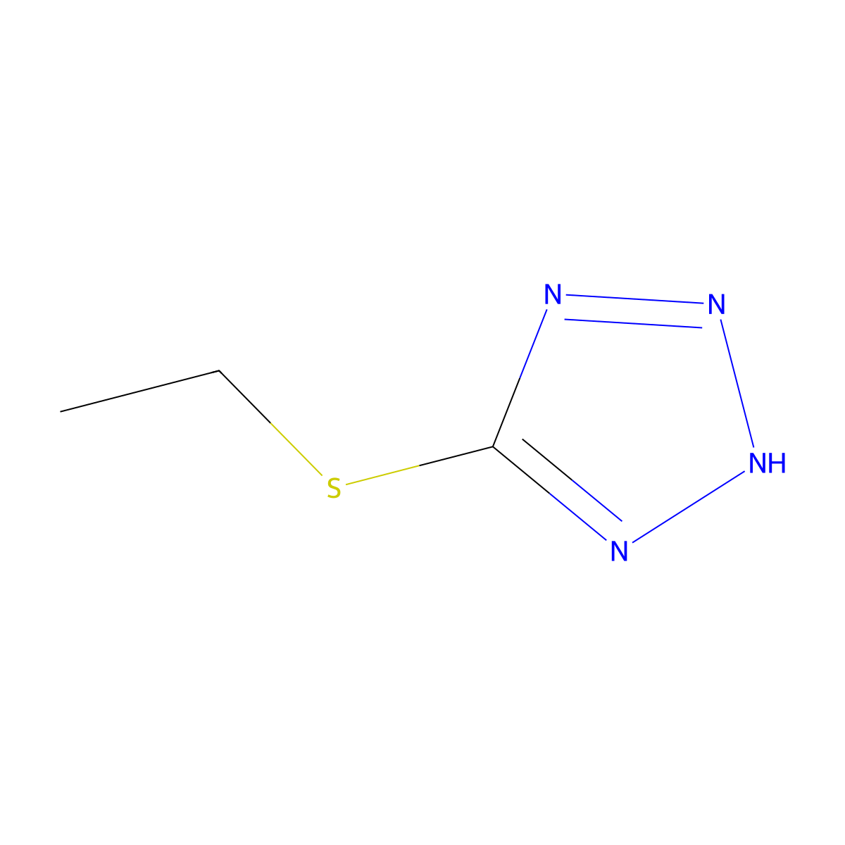 5-(Ethylthio)-1H-tetrazole molecular structure, CAS 133122-98-2