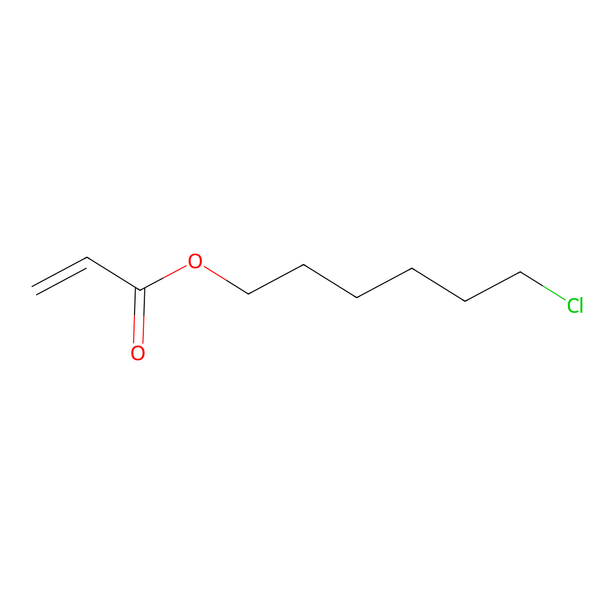 6-Chlorohexyl prop-2-enoate molecular structure, CAS 133123-02-1