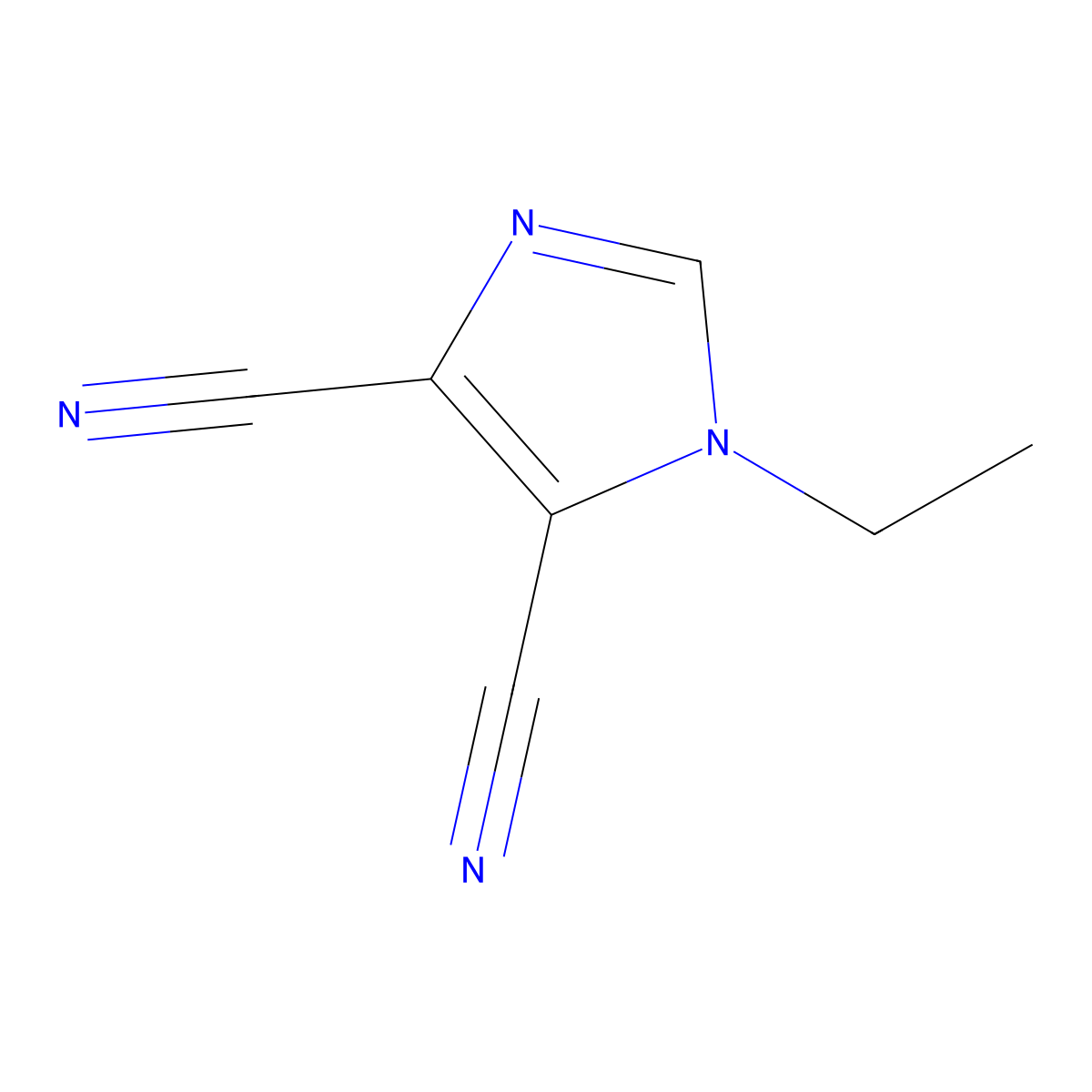 1-Ethyl-1H-imidazole-4,5-dicarbonitrile molecular structure, CAS 133123-67-8