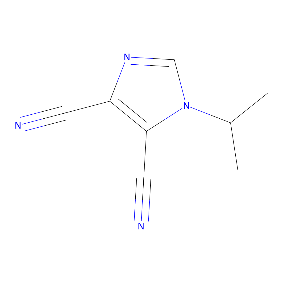 1-Isopropyl-1H-imidazole-4,5-dicarbonitrile molecular structure, CAS 133123-69-0