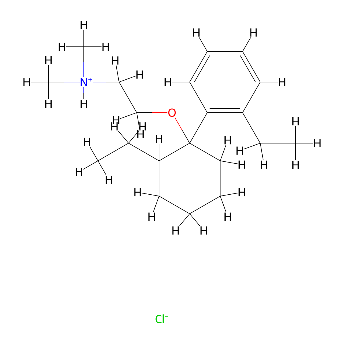 Ethylamine, N,N-dimethyl-2-((2-ethyl-1-(o-ethylphenyl)cyclohexyl)oxy)-, hydrochloride molecular structure, CAS 13313-81-0