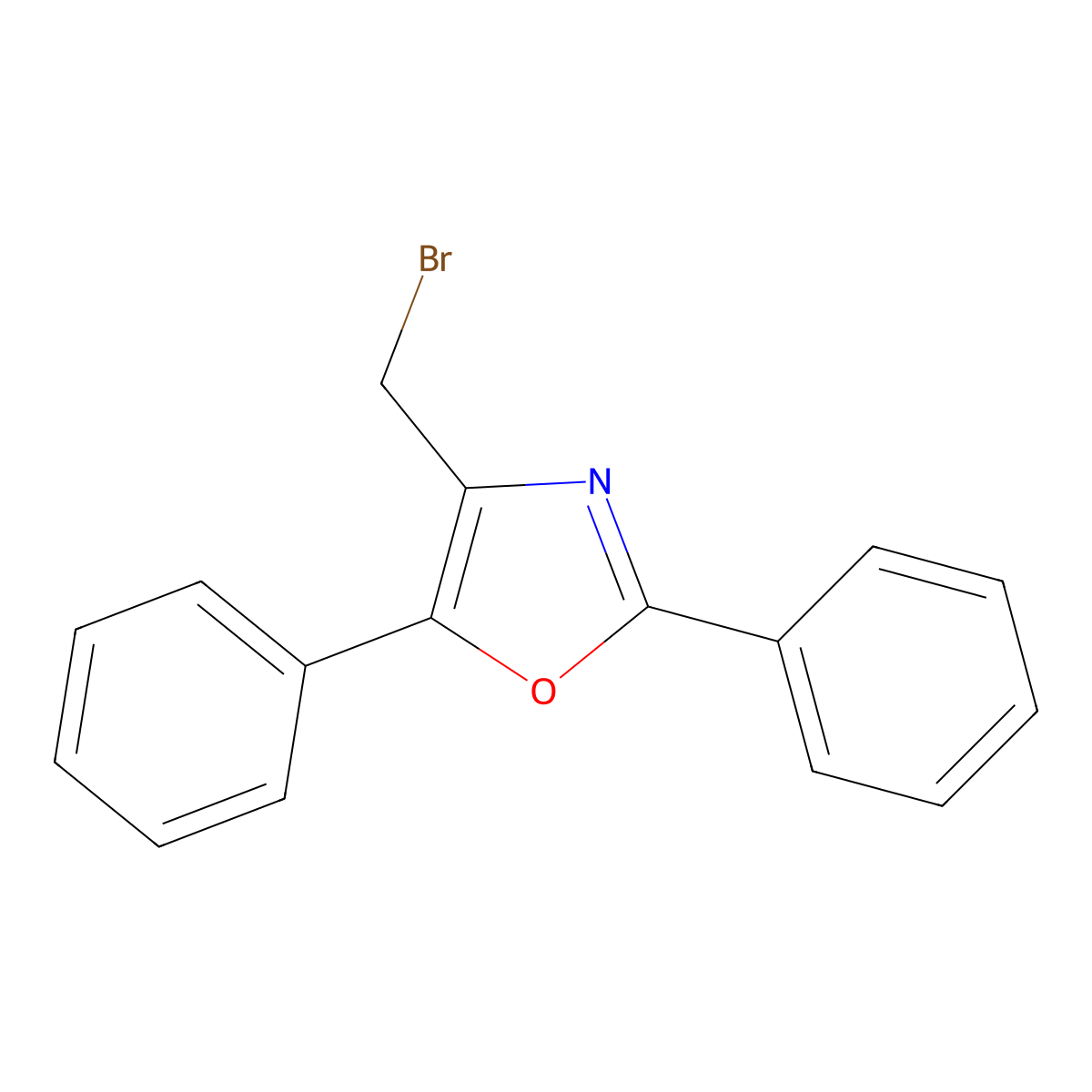 4-(Bromomethyl)-2,5-diphenyloxazole molecular structure, CAS 133130-86-6