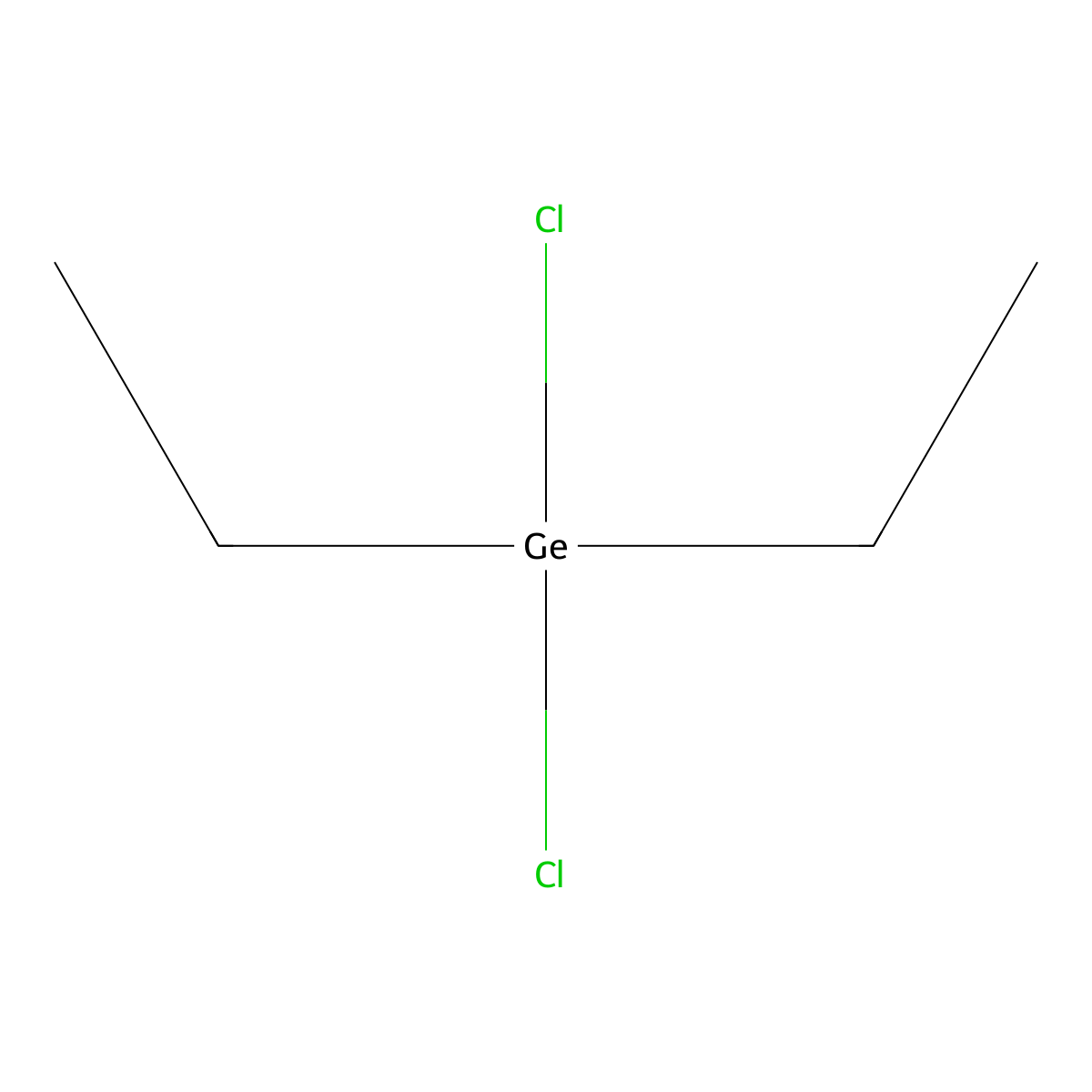Dichlorodiethylgermane molecular structure, CAS 13314-52-8