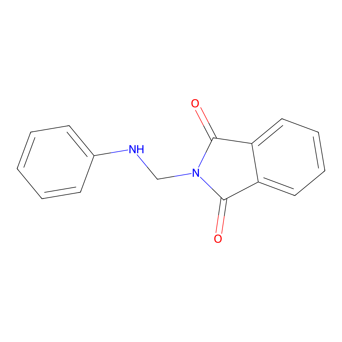 2-((Phenylamino)methyl)isoindoline-1,3-dione molecular structure, CAS 13314-96-0