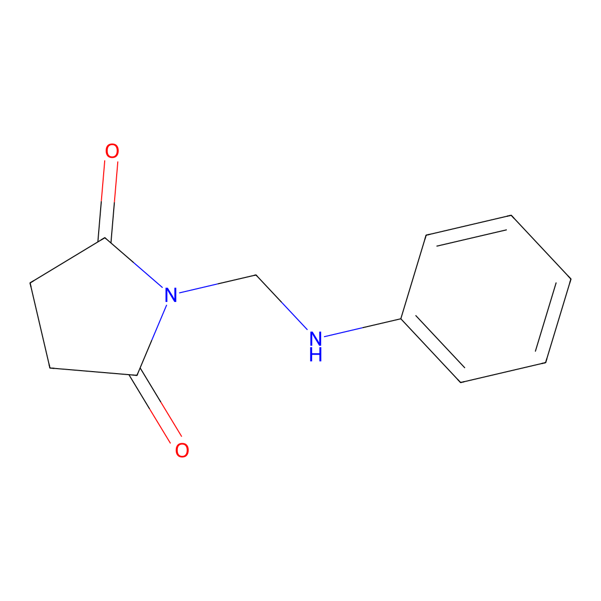 1-(Anilinomethyl)pyrrolidine-2,5-dione molecular structure, CAS 13314-99-3