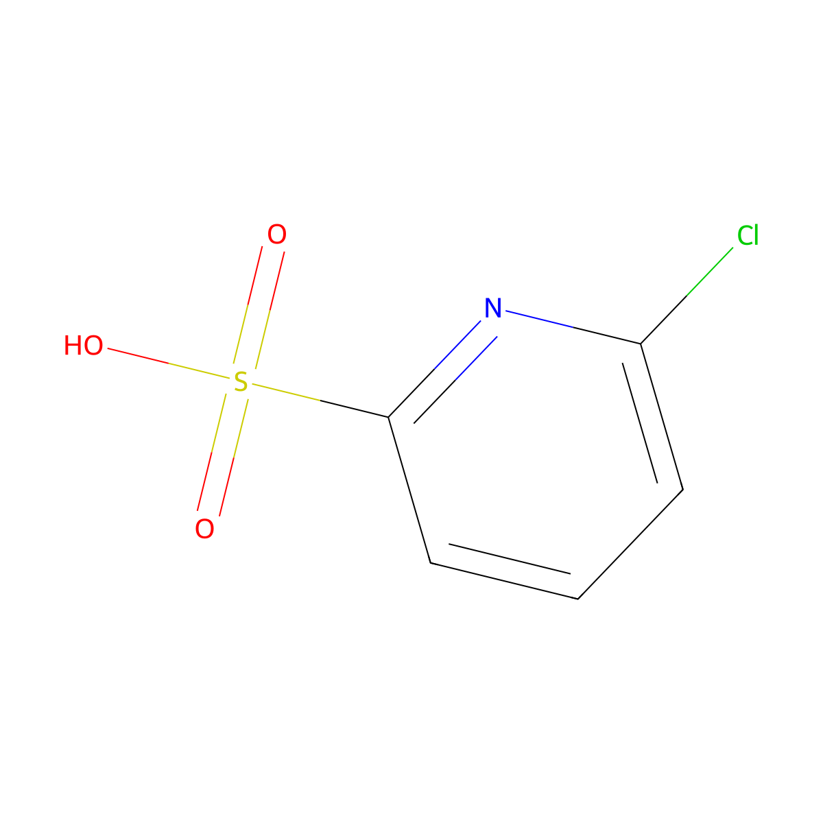 6-chloropyridine-2-sulfonic Acid molecular structure, CAS 133145-15-0