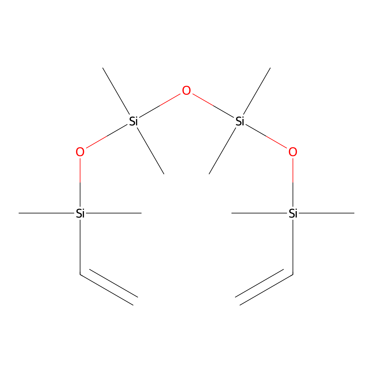1,1,3,3,5,5,7,7-Octamethyl-1,7-divinyltetrasiloxane molecular structure, CAS 13315-13-4