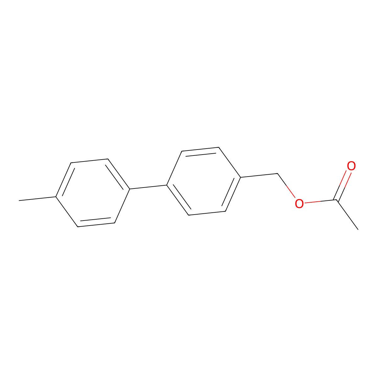 (4'-Methyl-[1,1'-biphenyl]-4-yl)methyl acetate molecular structure, CAS 133151-37-8