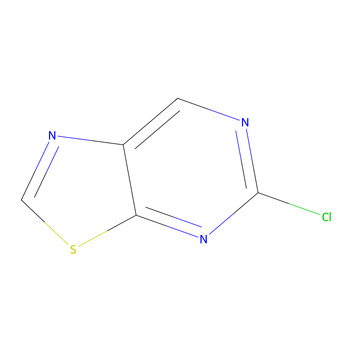 5-Chloro-[1,3]thiazolo[5,4-d]pyrimidine molecular structure, CAS 13316-08-0
