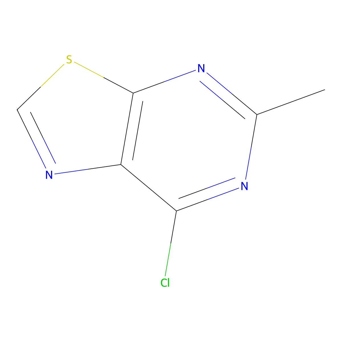7-Chloro-5-methyl-[1,3]thiazolo[5,4-d]pyrimidine molecular structure, CAS 13316-09-1