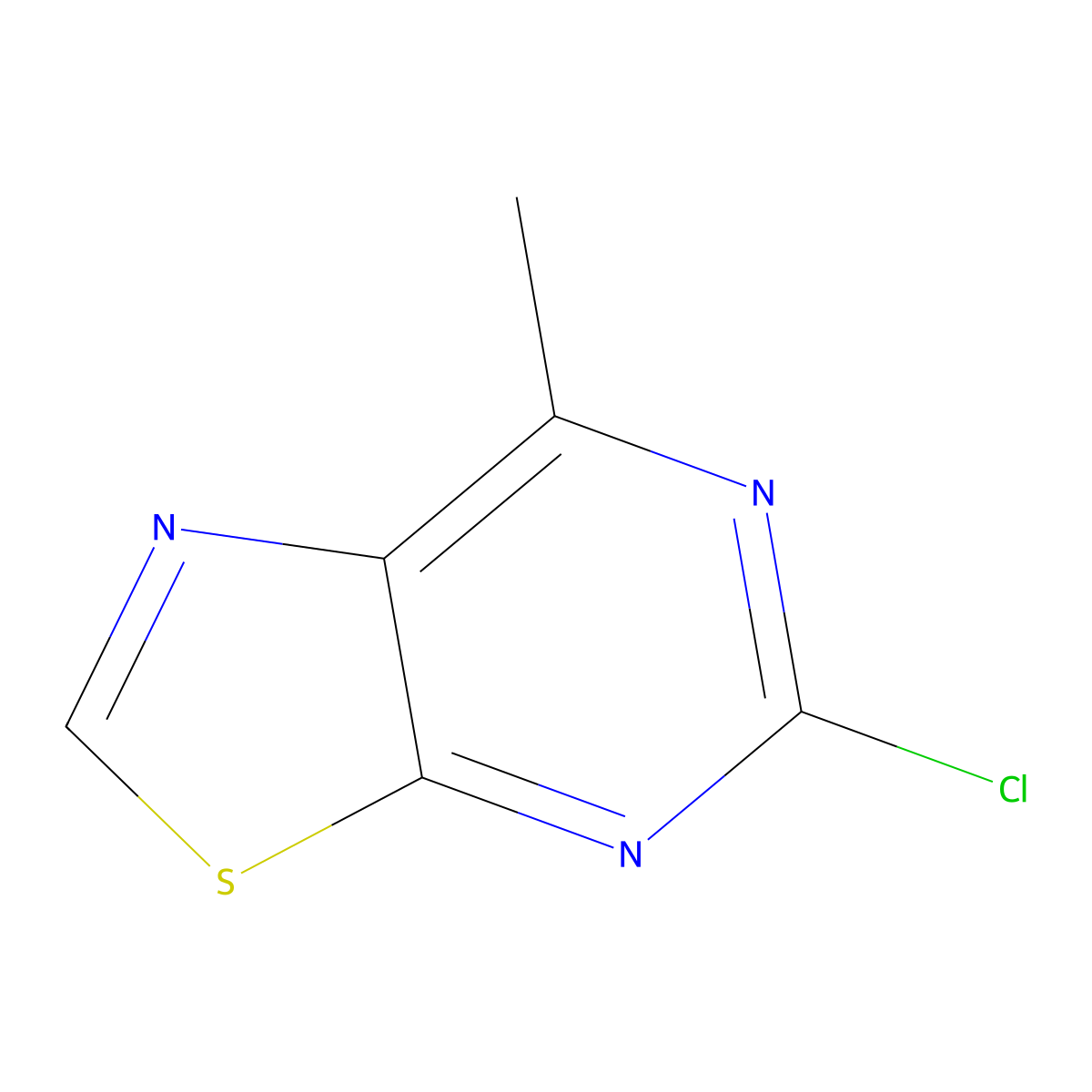 5-Chloro-7-methyl-[1,3]thiazolo[5,4-d]pyrimidine molecular structure, CAS 13316-13-7