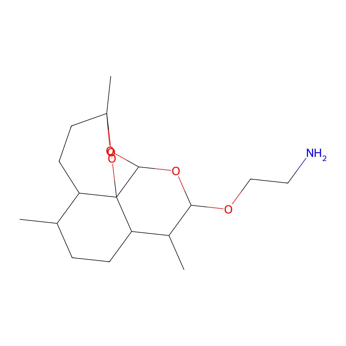 beta-Aminoarteether molecular structure, CAS 133162-24-0