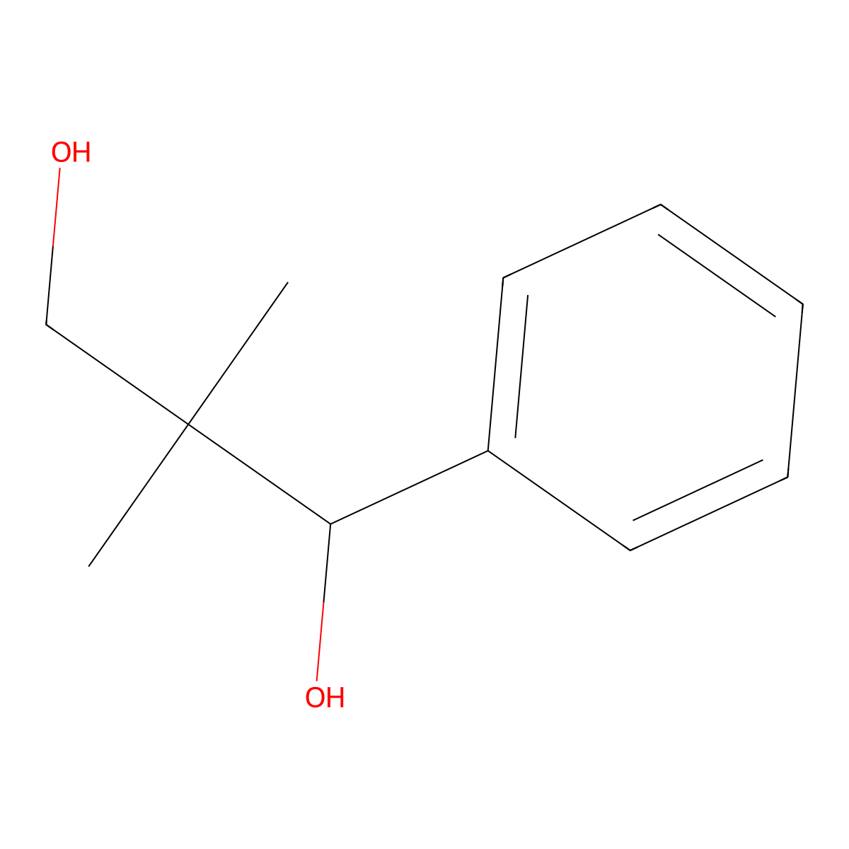 (1S)-2,2-dimethyl-1-phenylpropane-1,3-diol molecular structure, CAS 133164-39-3