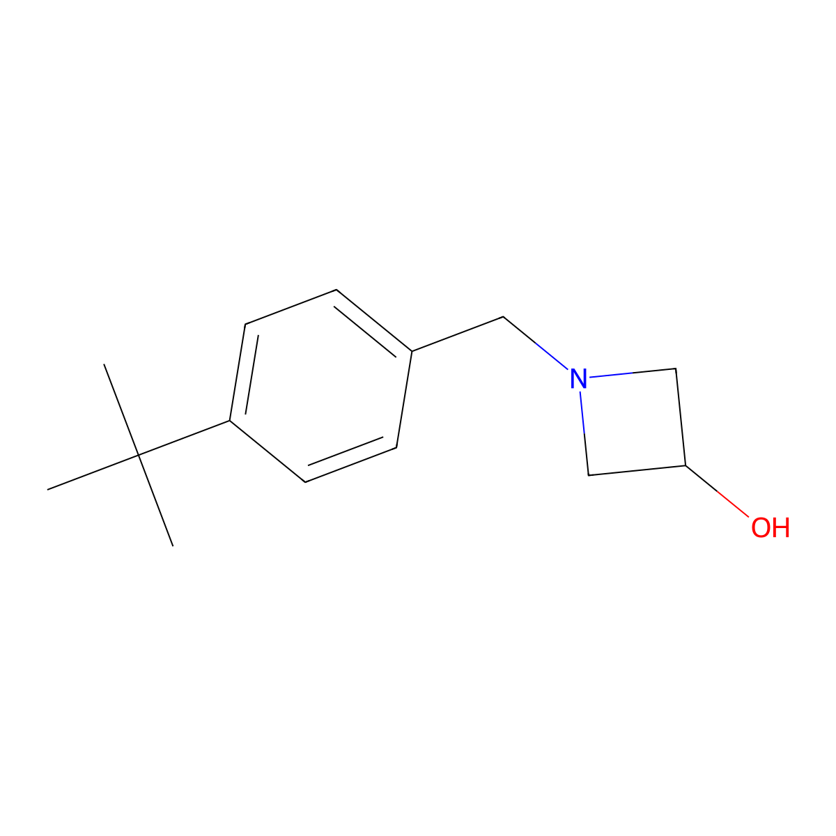 1-[(4-Tert-butylphenyl)methyl]azetidin-3-ol molecular structure, CAS 1331736-97-0