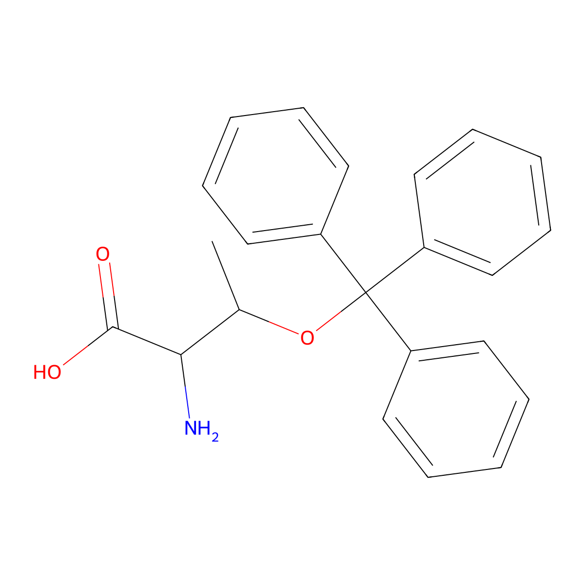 O-(Triphenylmethyl)-L-threonine molecular structure, CAS 133179-99-4