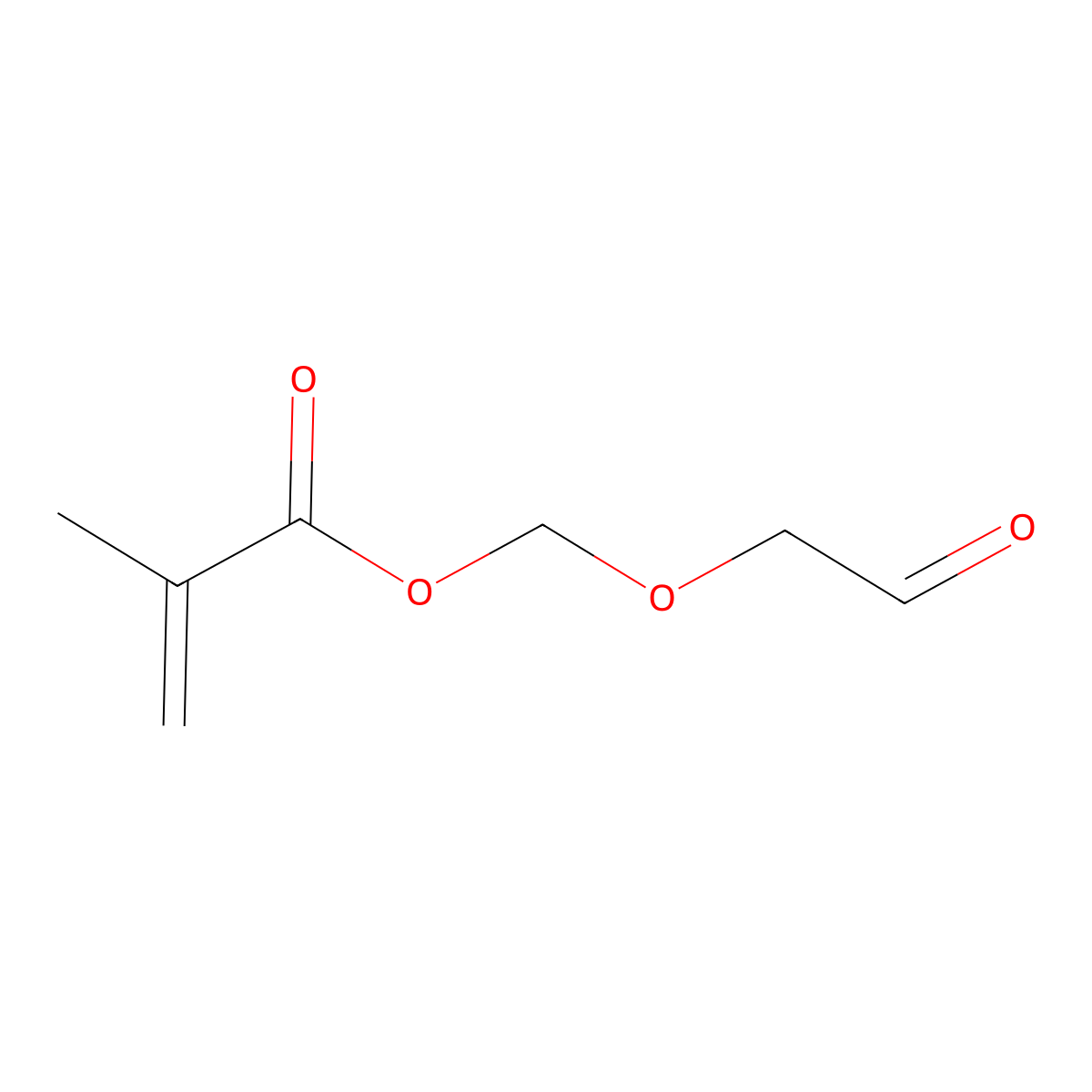Methacrylic acid, carbomethoxymethyl ester molecular structure, CAS 13318-09-7