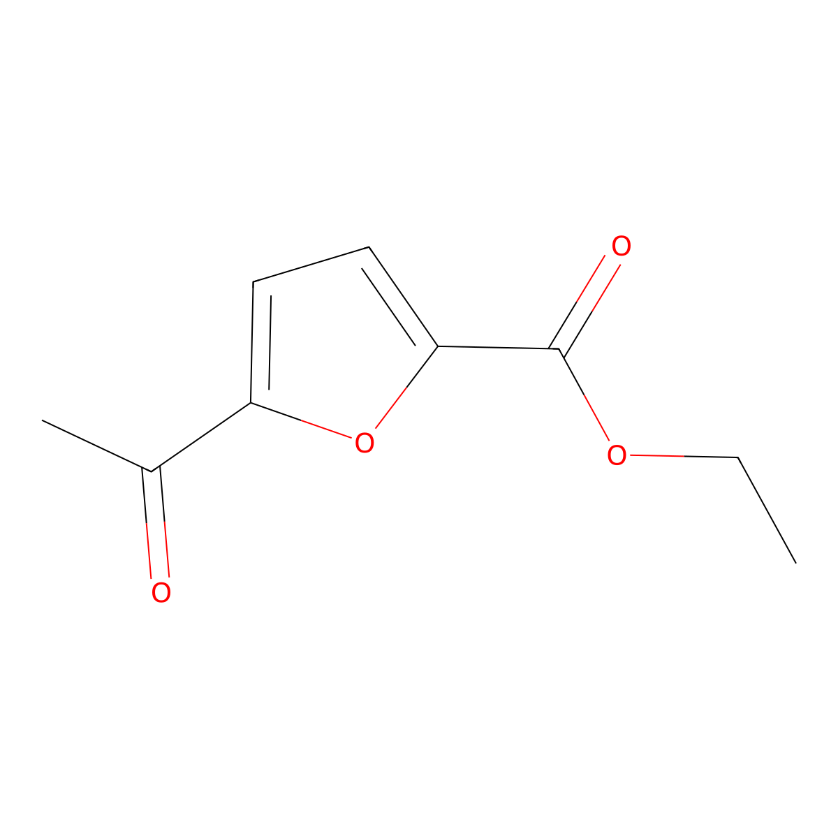 Ethyl 5-acetylfuran-2-carboxylate molecular structure, CAS 13318-36-0