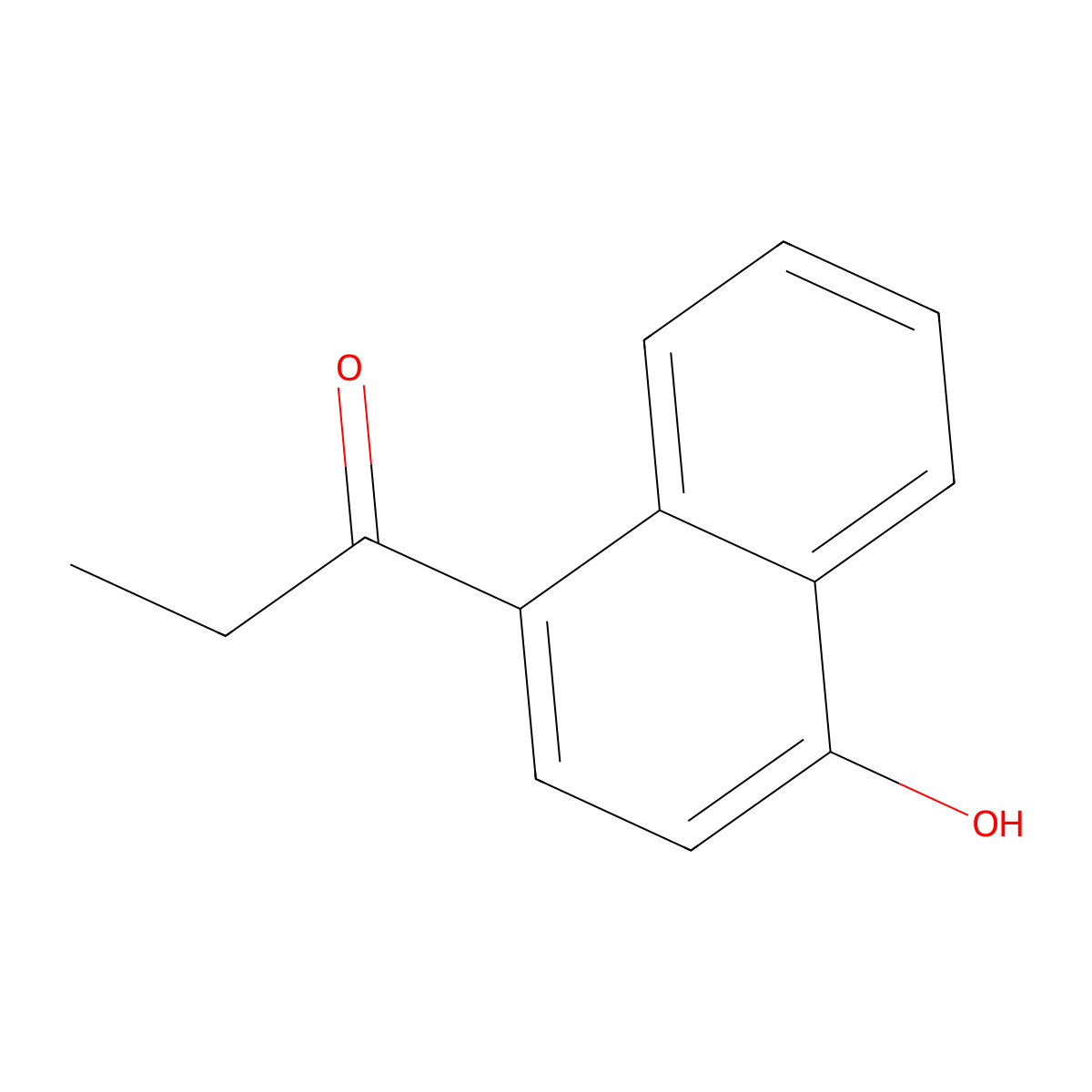 1-(4-Hydroxynaphthalen-1-YL)propan-1-one molecular structure, CAS 133181-63-2
