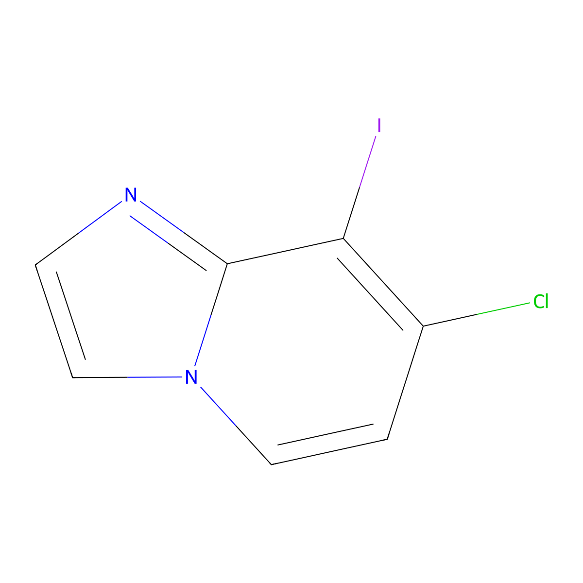 7-Chloro-8-iodoimidazo[1,2-a]pyridine molecular structure, CAS 1331823-94-9