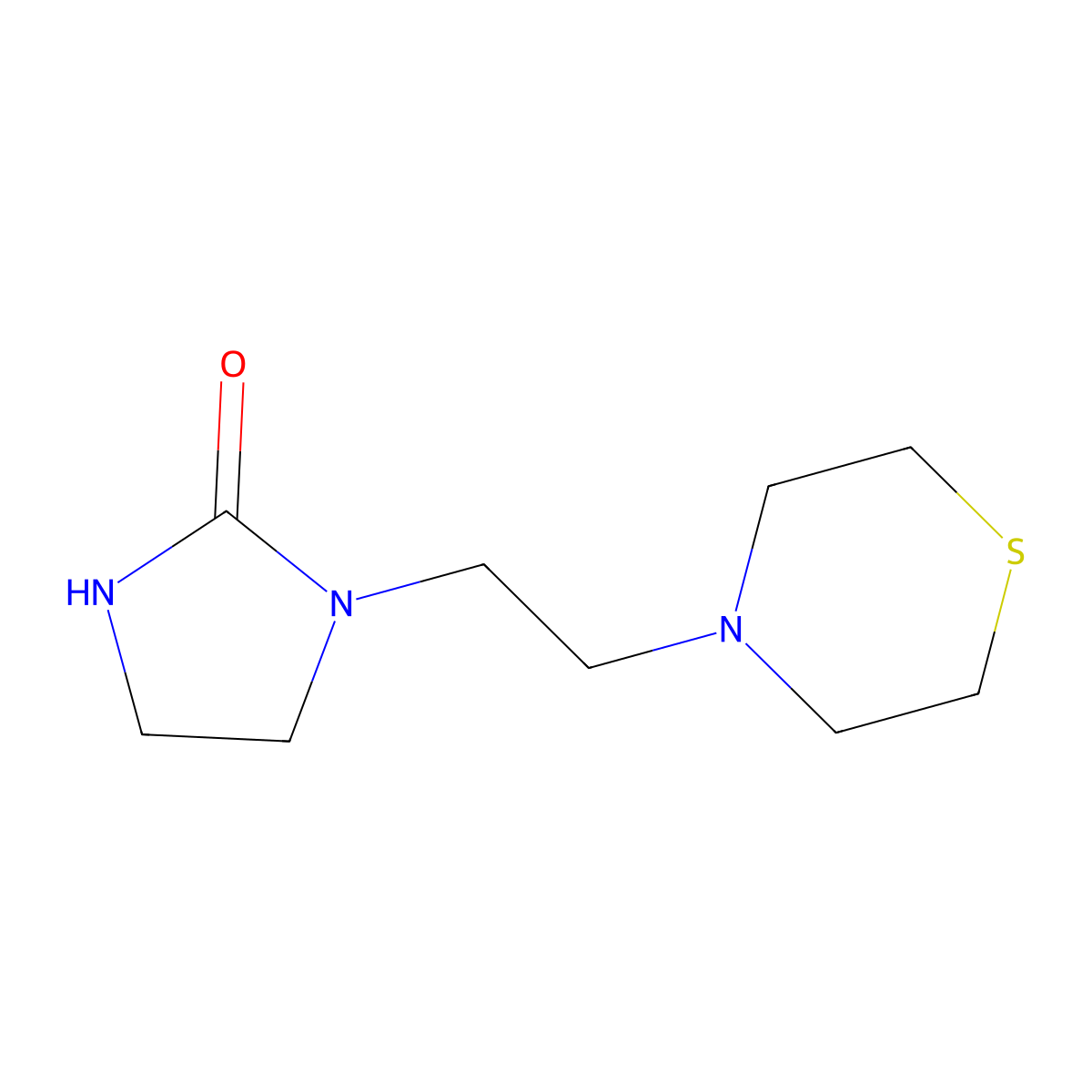 1-[2-(Thiomorpholin-4-yl)ethyl]imidazolidin-2-one molecular structure, CAS 1331823-96-1