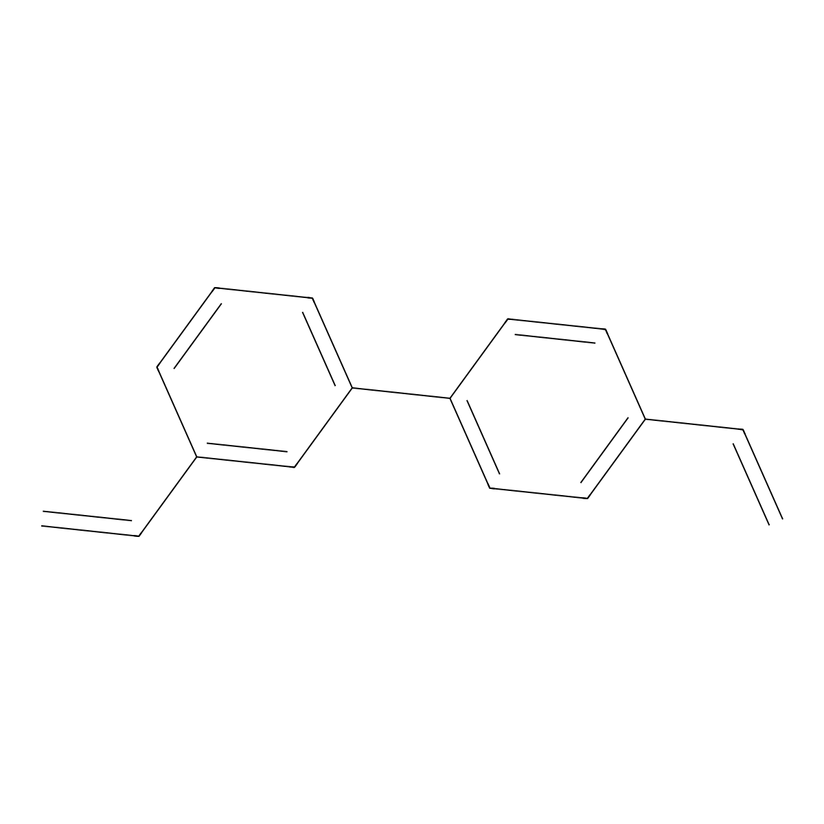 3,4'-Diethenyl-1,1'-biphenyl molecular structure, CAS 133184-22-2