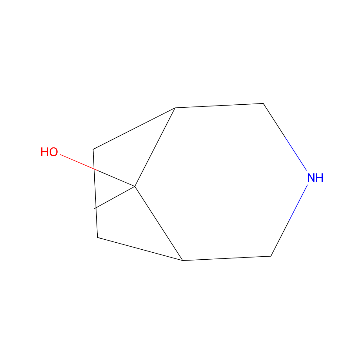 8-Methyl-3-azabicyclo[3.2.1]octan-8-ol molecular structure, CAS 1331846-59-3