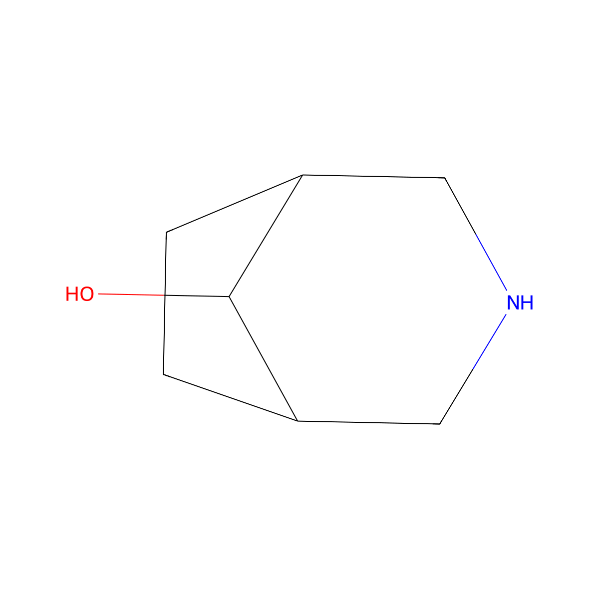 3-Azabicyclo(3.2.1)octan-8-ol molecular structure, CAS 1331847-92-7