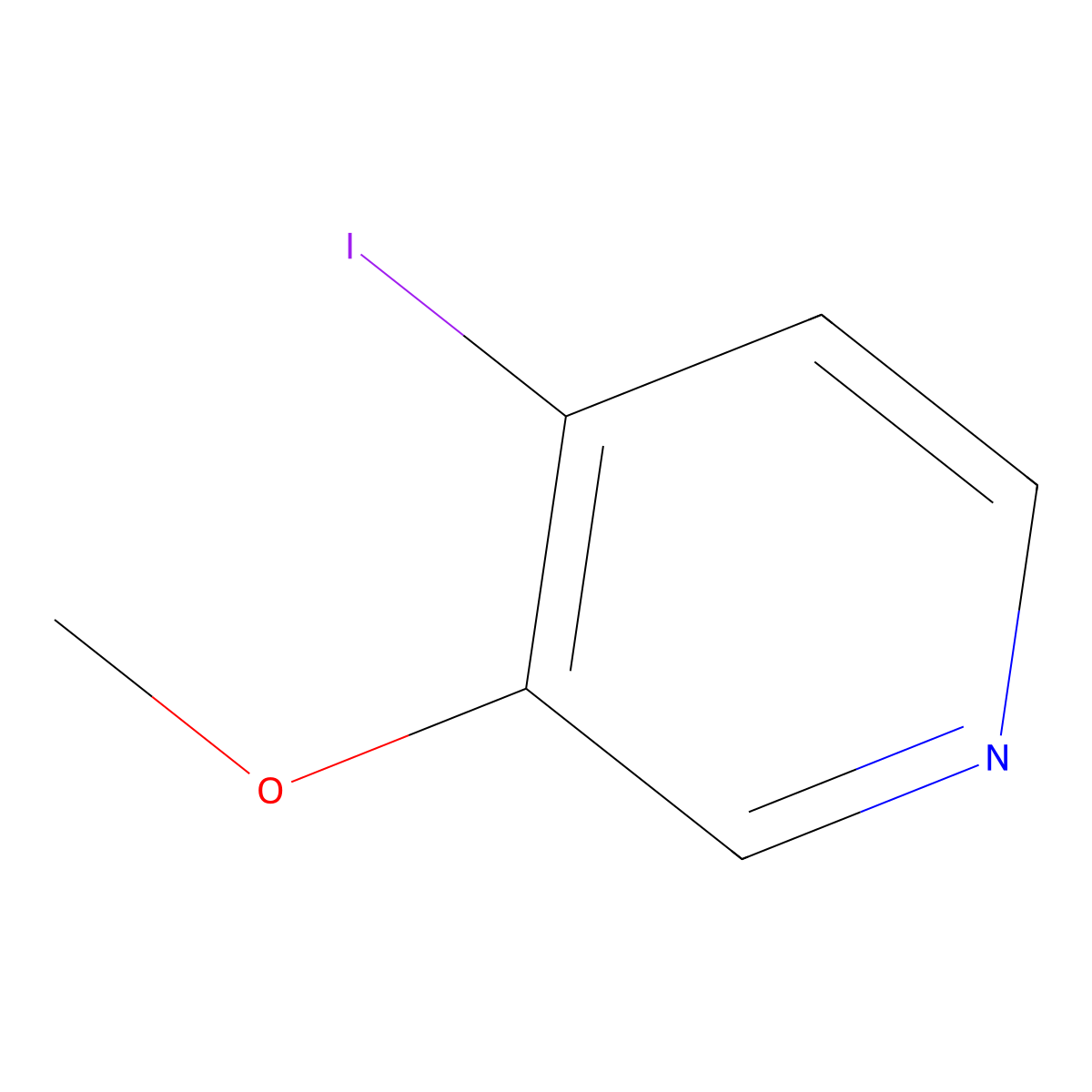 4-Iodo-3-methoxypyridine molecular structure, CAS 1331850-50-0