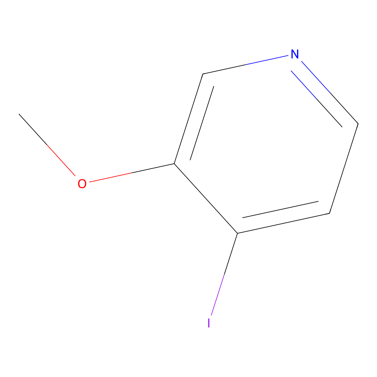 4-Iodo-3-methoxypyridine molecular structure, CAS 1331850-50-0