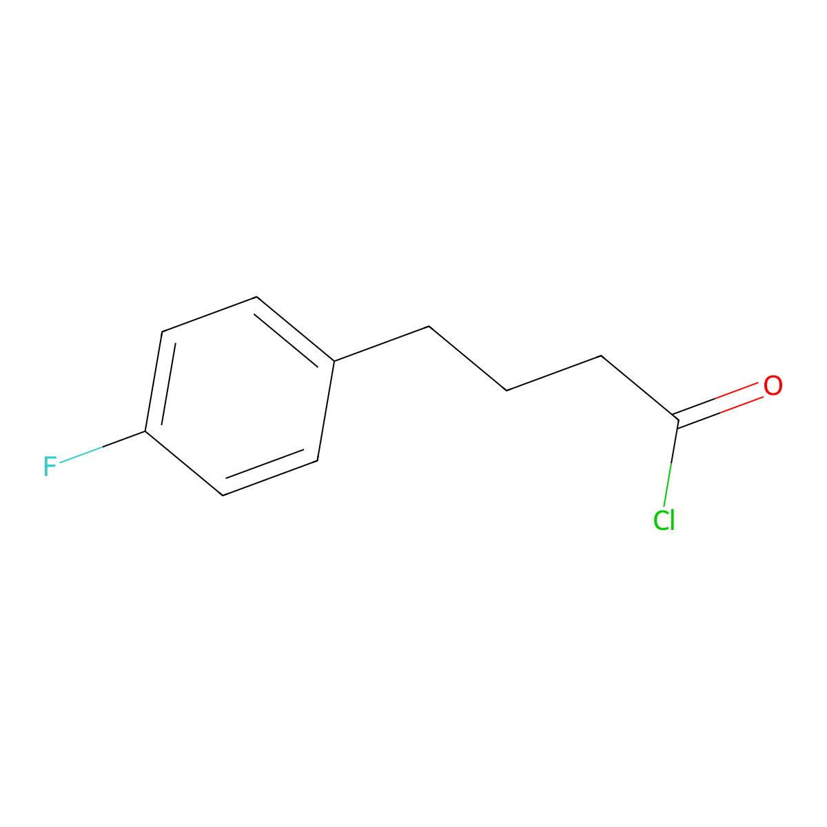 4-(4-Fluorophenyl)butyryl chloride molecular structure, CAS 133188-66-6