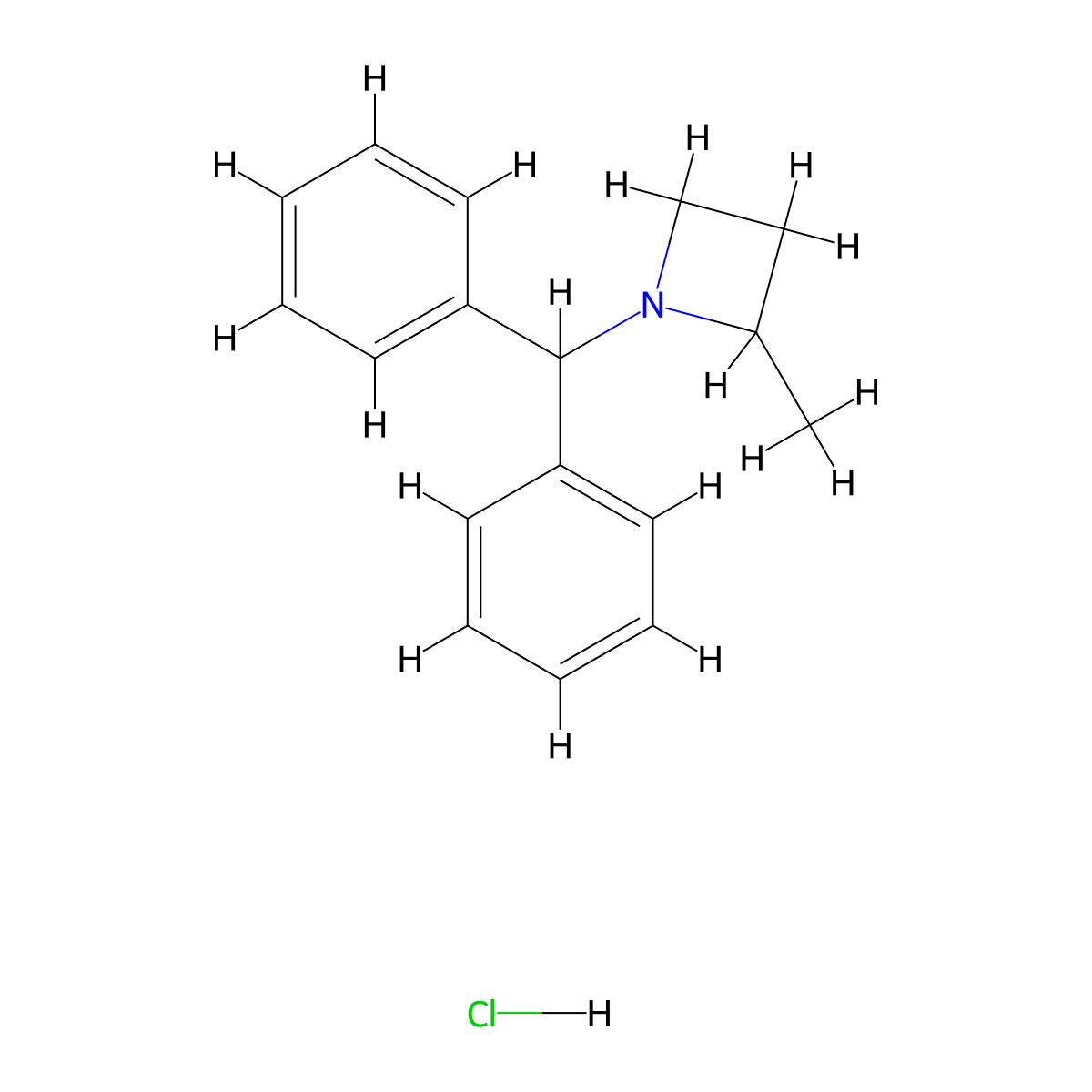 1-Benzhydryl-2-methylazetidine hydrochloride molecular structure, CAS 1331912-59-4