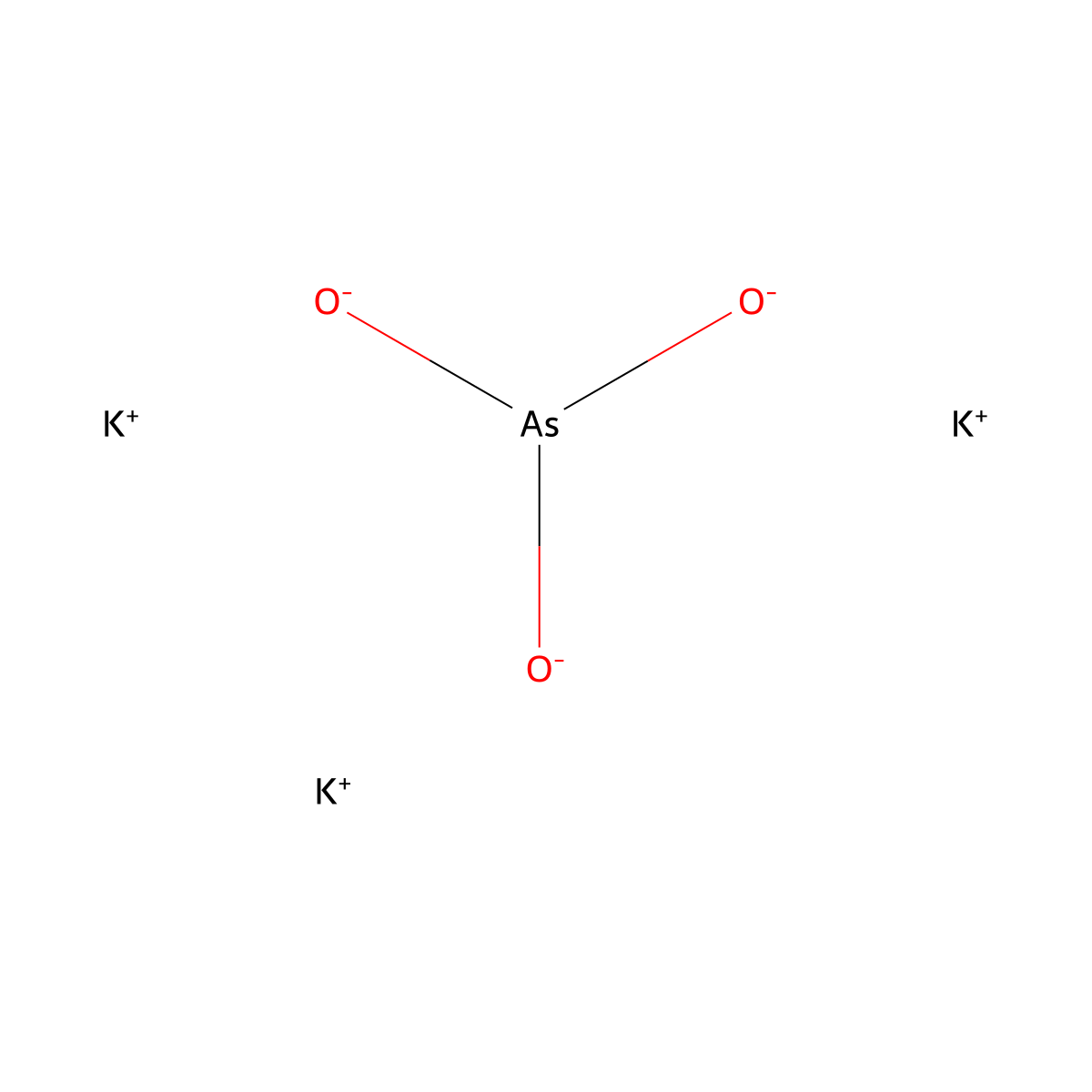 Potassium arsenite solution molecular structure, CAS 1332-10-1